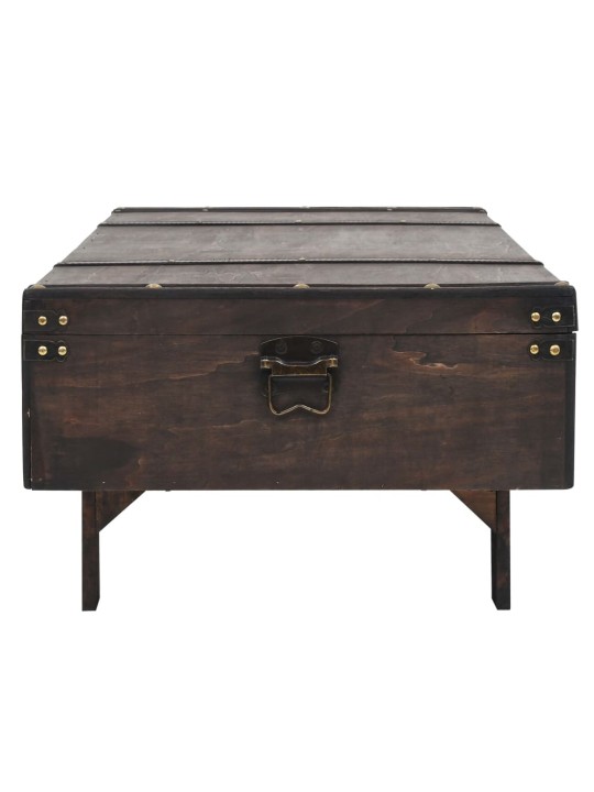 Konferenční stolek z překližka vintage styl 120x55x35 cm