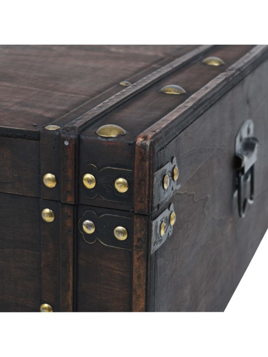 Konferenční stolek z překližka vintage styl 120x55x35 cm