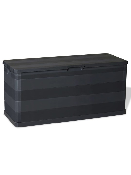 Zahradní úložný box černý 117 x 45 x 56 cm