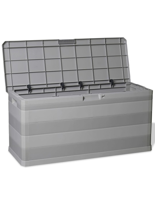 Zahradní úložný box šedý 117 x 45 x 56 cm