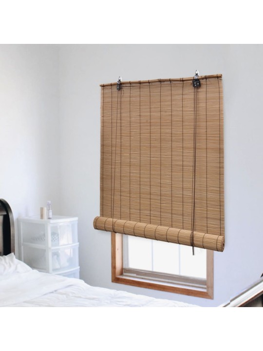 Bambusová roleta 80 x 220 cm hnědá