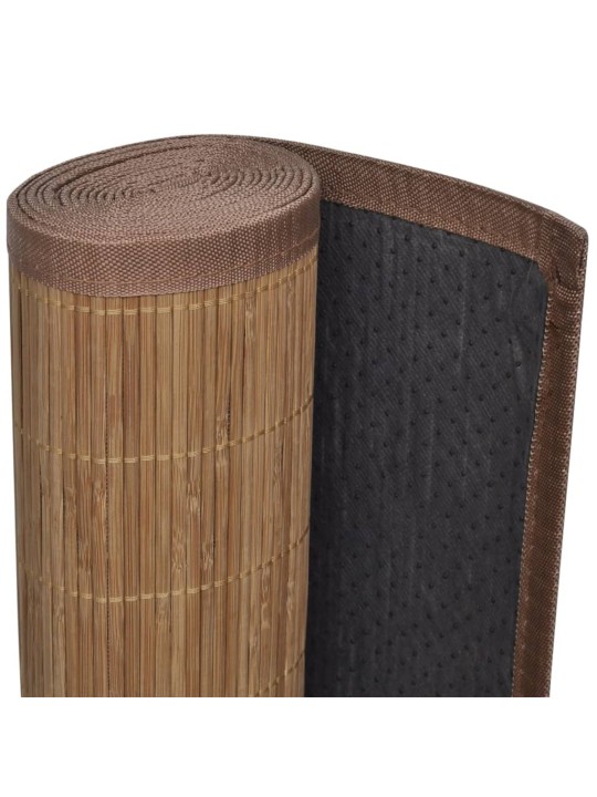 Koberec bambus 100 x 160 cm hnědý