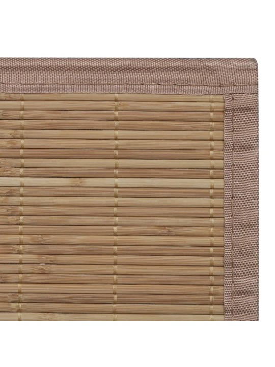 Koberec bambus 100 x 160 cm hnědý