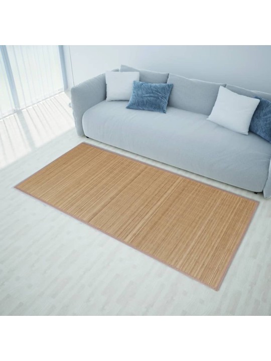 Koberec bambus 100 x 160 cm hnědý