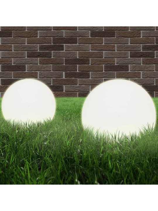 Kulovité LED lampy 2 ks koule 25 cm PMMA