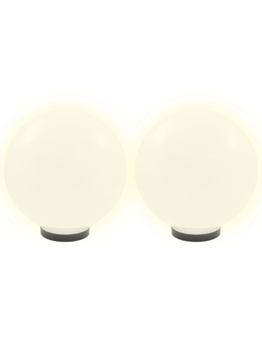 Kulovité LED lampy 2 ks koule 30 cm PMMA