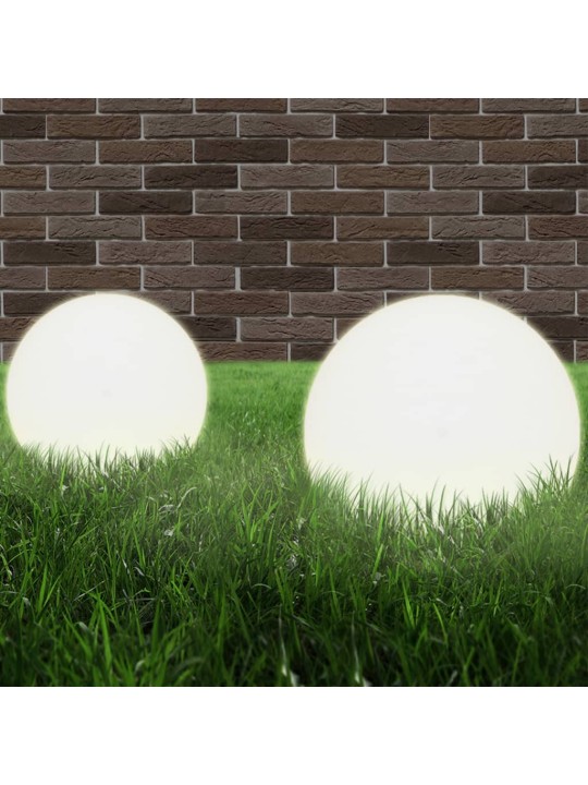 Kulovité LED lampy 2 ks koule 30 cm PMMA