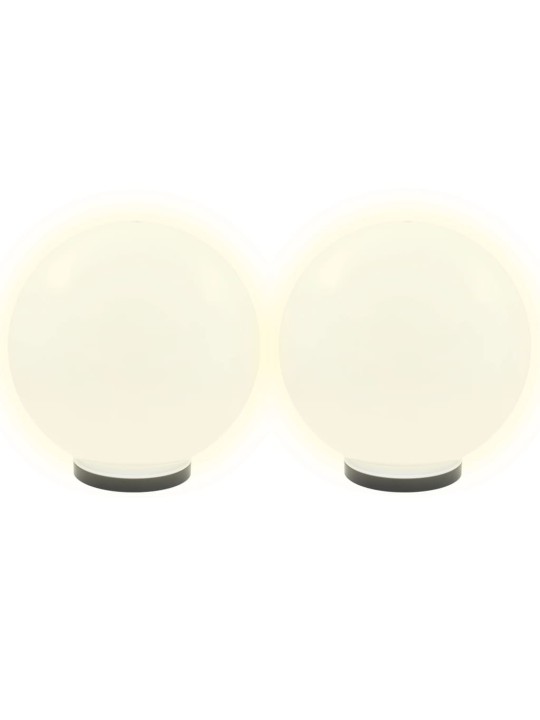 Kulovité LED lampy 2 ks koule 40 cm PMMA