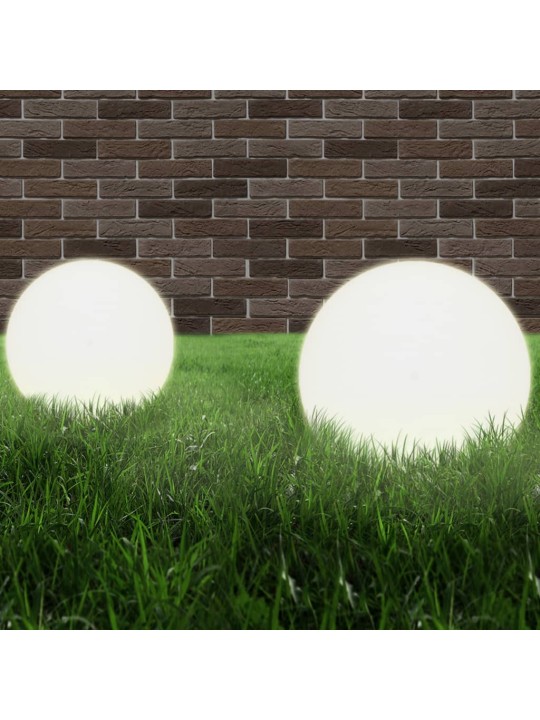Kulovité LED lampy 2 ks koule 40 cm PMMA