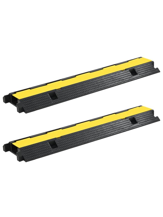 Kabelové ochranné mosty 2 ks 1 kanálek gumové 100 cm