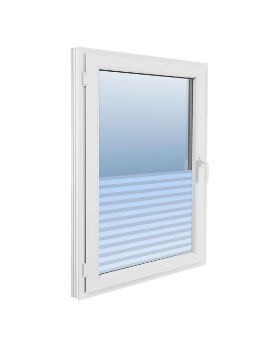 Okenní fólie matná pruhovaný design 0,9x5 m PVC