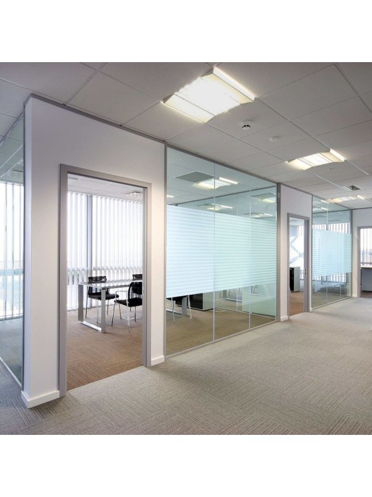 Okenní fólie matná pruhovaný design 0,9x5 m PVC