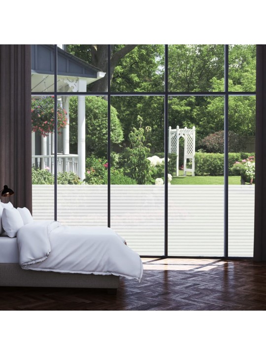 Okenní fólie matná pruhovaný design 0,9x5 m PVC