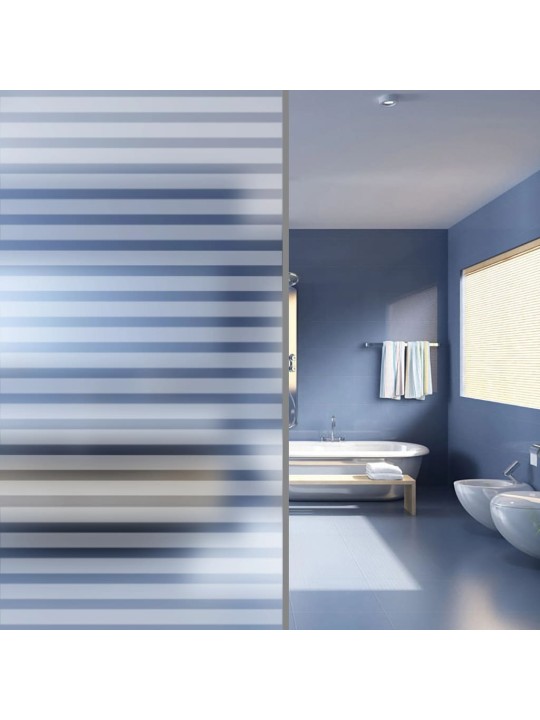 Okenní fólie matná pruhovaný design 0,9x5 m PVC