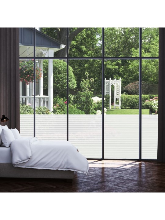 Okenní fólie matná pruhovaný design 0,9x10 m PVC