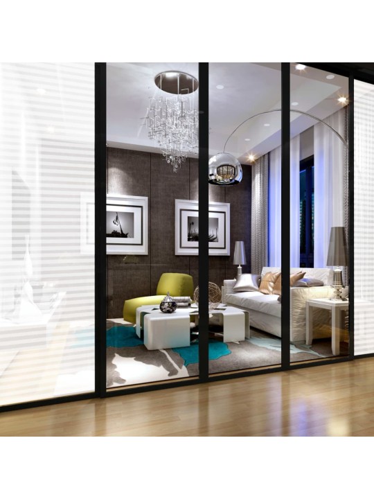 Okenní fólie matná pruhovaný design 0,9x20 m PVC