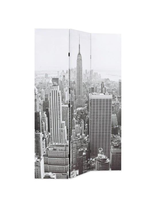 Skládací paraván 120 x 170 cm new york by day černobílý