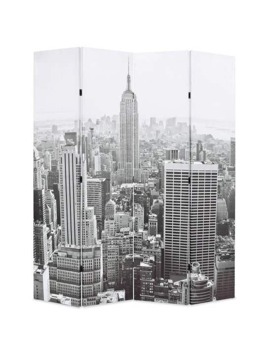 Skládací paraván 160 x 170 cm denní new york černobílý