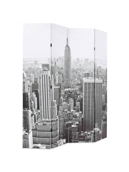 Skládací paraván 160 x 170 cm denní new york černobílý