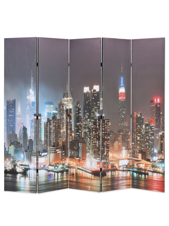 Skládací paraván 200 x 170 cm new york by night
