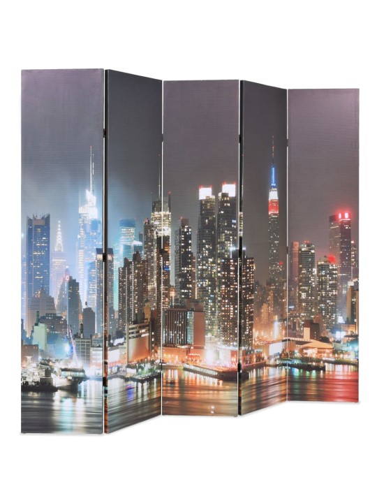 Skládací paraván 200 x 170 cm new york by night