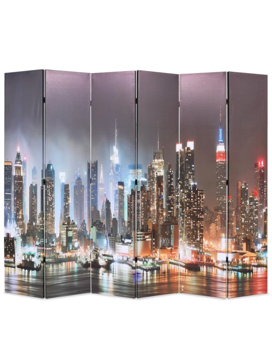 Skládací paraván 228 x 170 cm new york by night