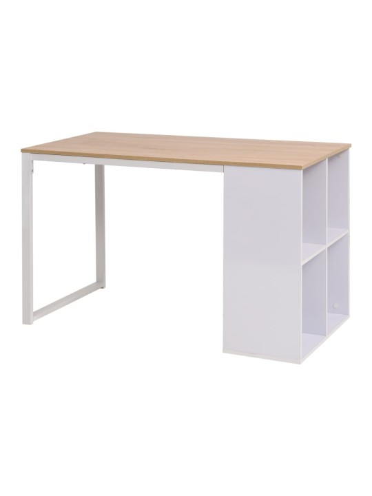 Psací stůl 120 x 60 x 75 cm dub a bílý