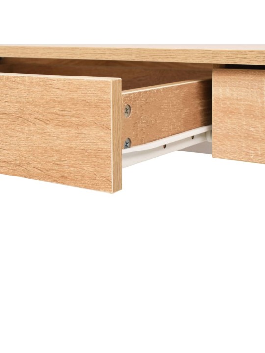 Psací stůl 110 x 55 x 75 cm dub a bílý