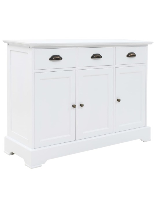 Příborník se 3 dvířky MDF a borové dřevo 105 x 35 x 77,5 cm