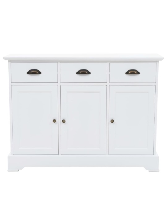 Příborník se 3 dvířky MDF a borové dřevo 105 x 35 x 77,5 cm