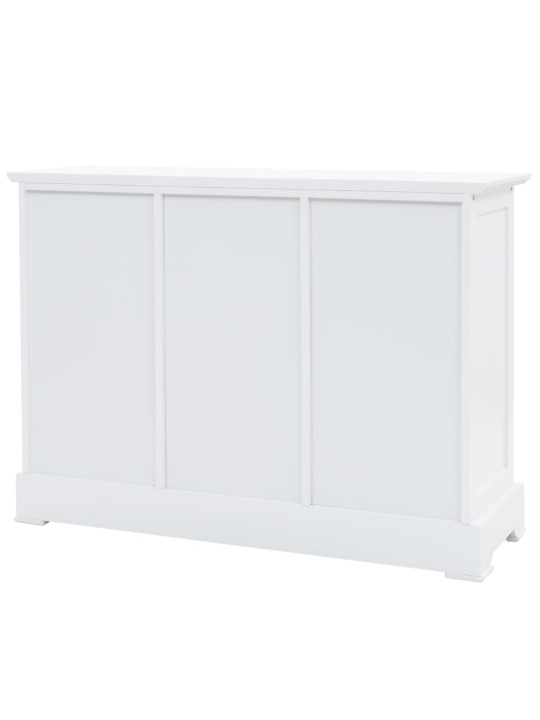 Příborník se 3 dvířky MDF a borové dřevo 105 x 35 x 77,5 cm