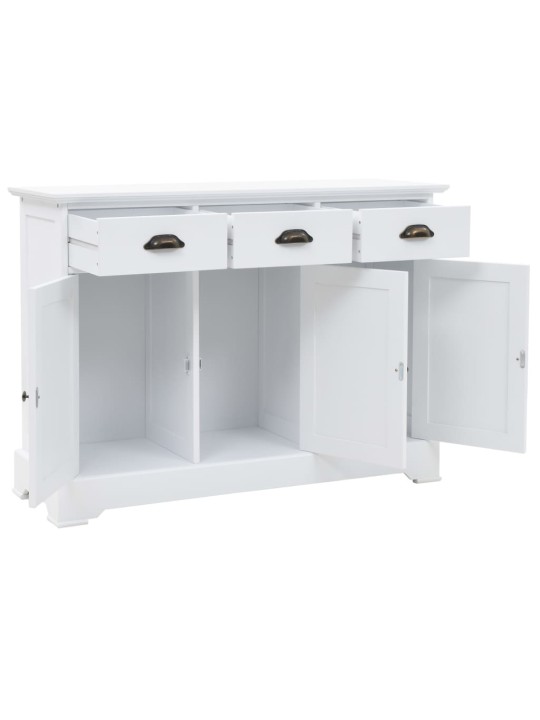 Příborník se 3 dvířky MDF a borové dřevo 105 x 35 x 77,5 cm