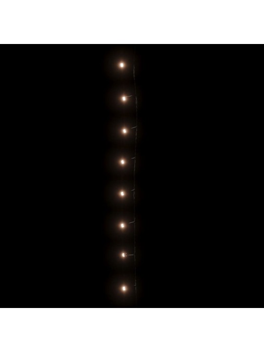 Světelný řetěz se 400 LED 40 m 8 světelných efektů teplý bílý