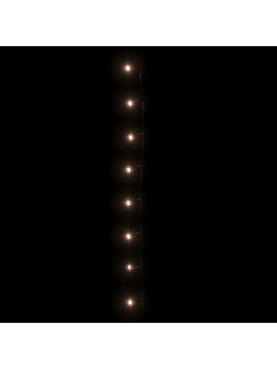 Světelný řetěz s 1000 LED 100 m 8 světelných efektů IP44 teplá bílá