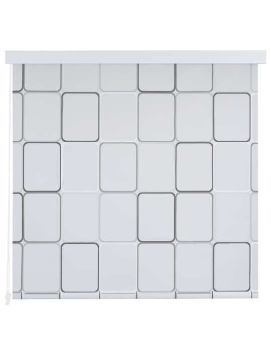 Sprchová roleta 120 x 240 cm čtvercový vzor