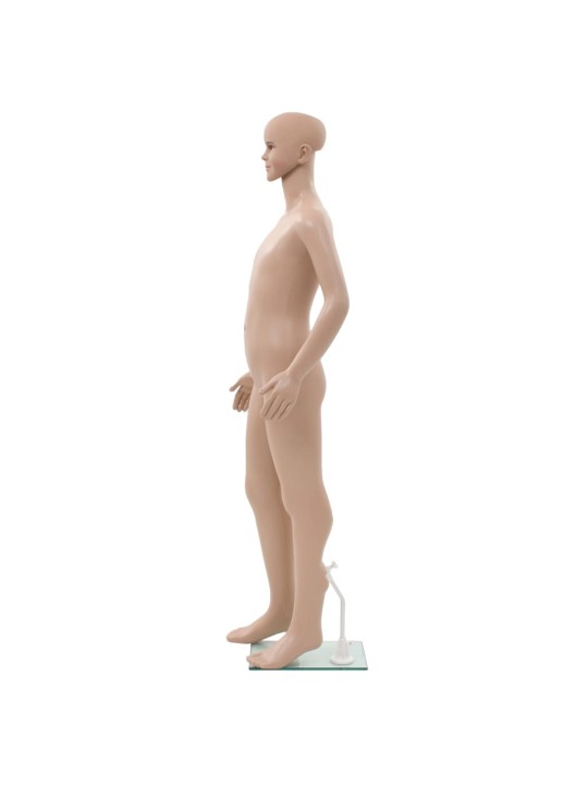 Dětská figurína celá postava základna ze skla béžová 140 cm