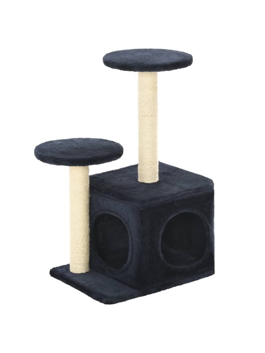 Škrabadlo pro kočky se sisalovými sloupky 60 cm tmavě modrá