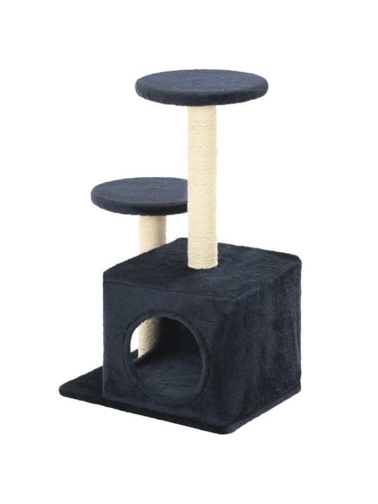 Škrabadlo pro kočky se sisalovými sloupky 60 cm tmavě modrá