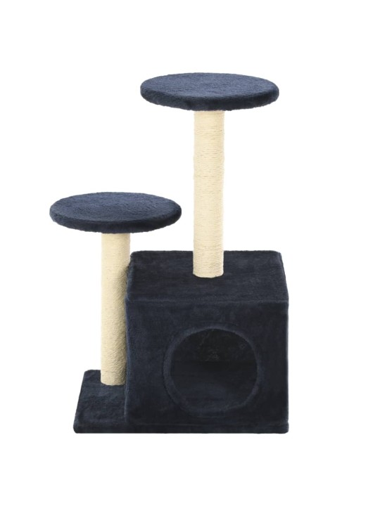 Škrabadlo pro kočky se sisalovými sloupky 60 cm tmavě modrá