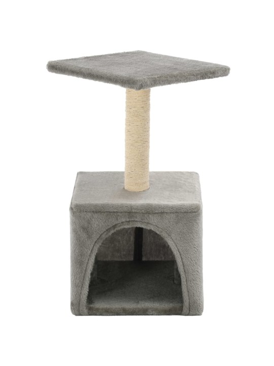 Škrabadlo pro kočky sisalové sloupky 55 cm šedé