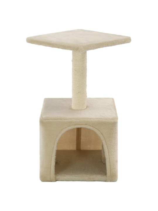 Škrabadlo pro kočky sisalové sloupky 55 cm béžové