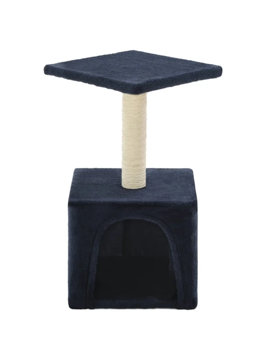 Škrabadlo pro kočky se sisalovými sloupky 55 cm tmavě modré