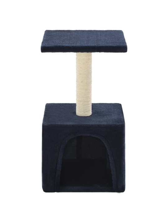 Škrabadlo pro kočky se sisalovými sloupky 55 cm tmavě modré