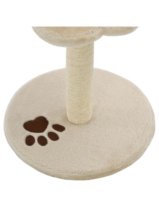 Škrabadlo pro kočky sisalové sloupky 40 cm béžové a hnědé