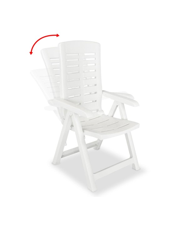 3dílný bistro set plastový bílý
