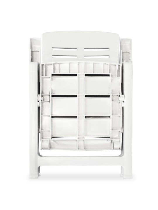 3dílný bistro set plastový bílý