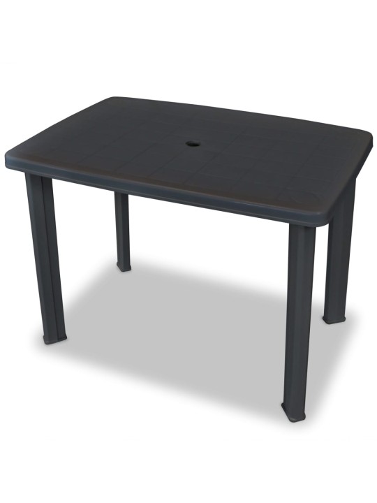 3dílný bistro set plastový antracitový