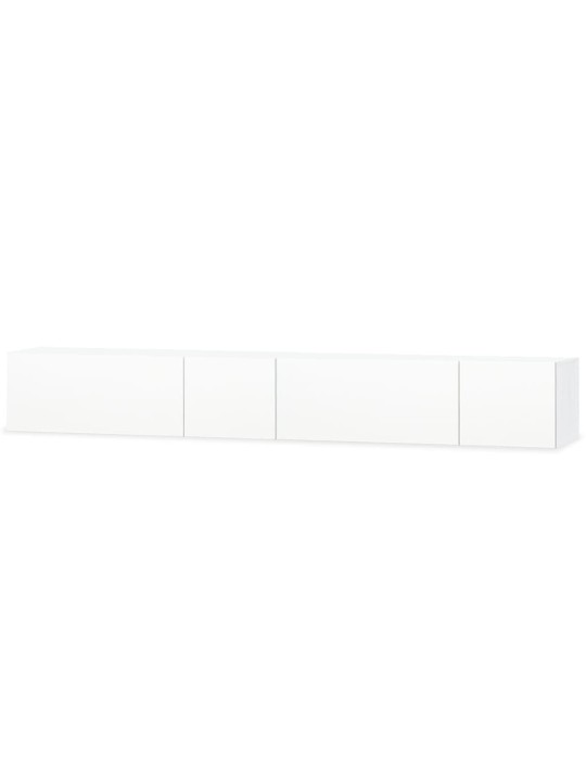TV skříňky 2 ks kompozitní dřevo 120x40x34 cm bílé vysoký lesk