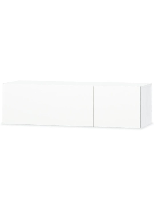 TV skříňky 2 ks kompozitní dřevo 120x40x34 cm bílé vysoký lesk