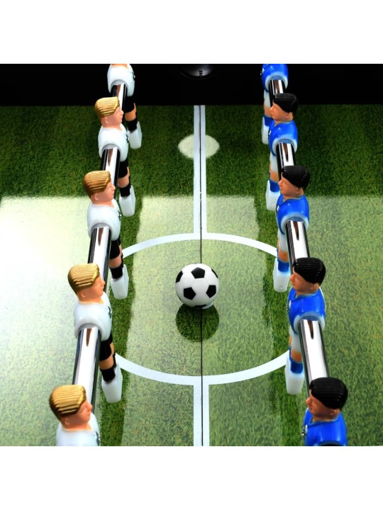 Stolní fotbal ocel 60 kg 140x74,5x87,5 cm černý